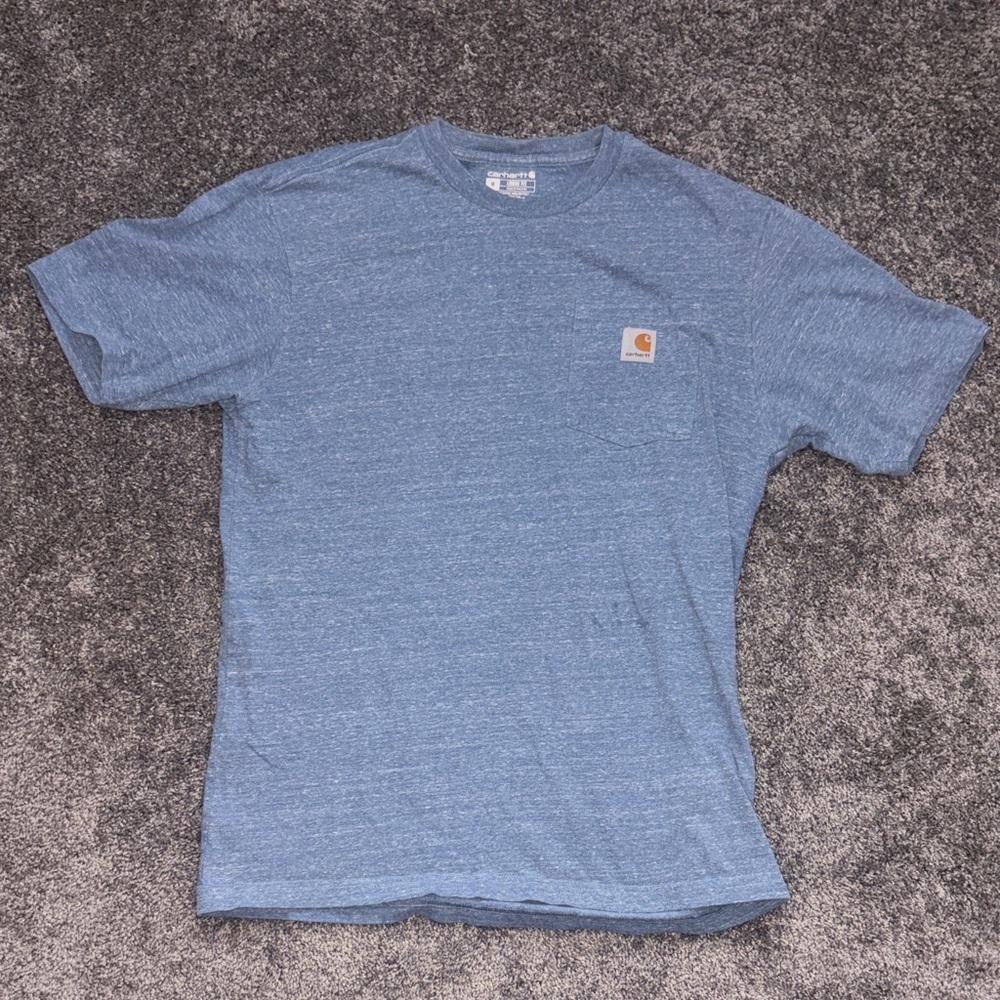 Carhartt Men's Heather Blue Short Sleeve Tee